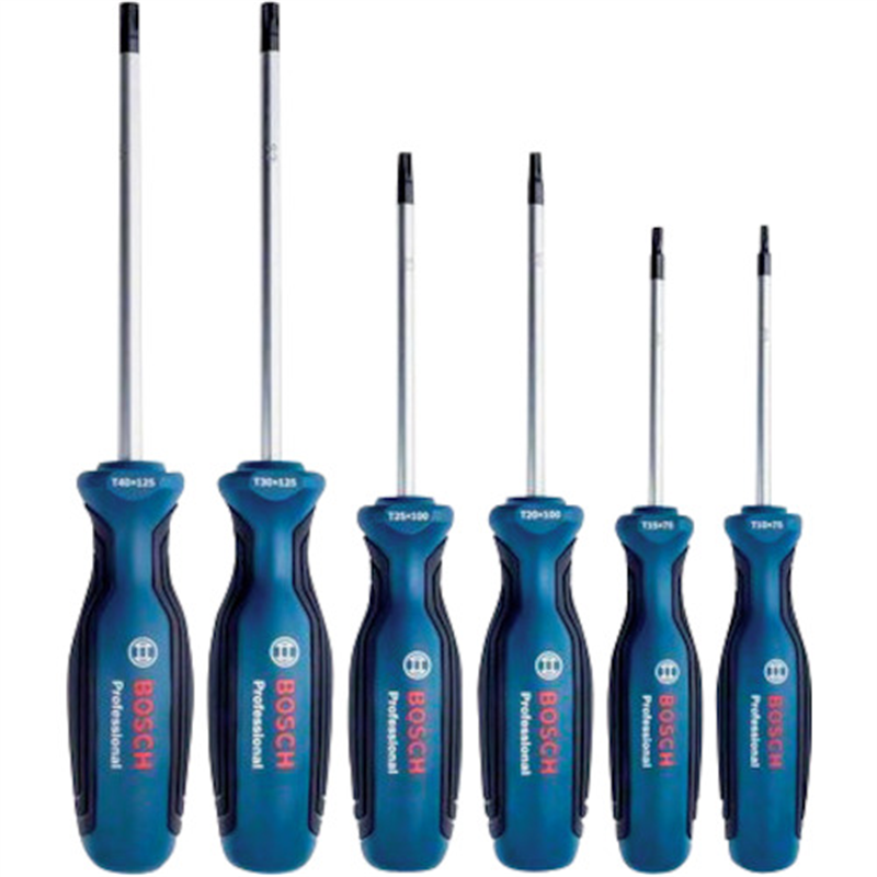 ボッシュ ヘックスローブ(トルクス)ドライバー6種セット 1セット（ご注文単位1セット）【直送品】