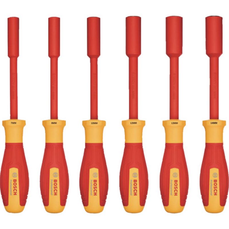 ボッシュ 絶縁ソケットドライバー 6種セット 1セット（ご注文単位1セット）【直送品】
