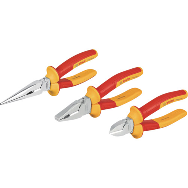 ボッシュ 絶縁ペンチ・ラジオペンチ・ニッパー3種セット 1セット（ご注文単位1セット）【直送品】
