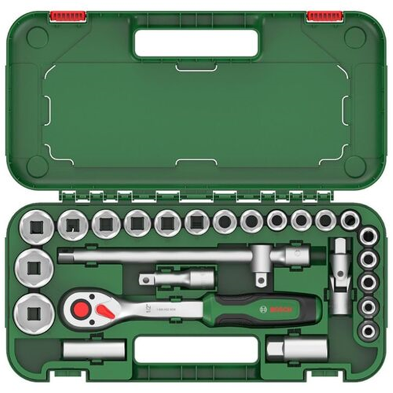 ボッシュ ラチェットセット 1/2インチ25ピース 1セット（ご注文単位1セット）【直送品】