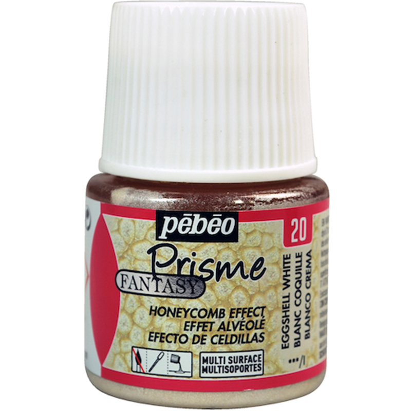 Pebeo ファンタジープリズム45ml NO.20エッグジェルホワイト 1本（ご注文単位1本）【直送品】