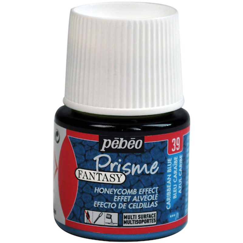 Pebeo ファンタジープリズム45ml NO.39カリビアンブルー 1本（ご注文単位1本）【直送品】