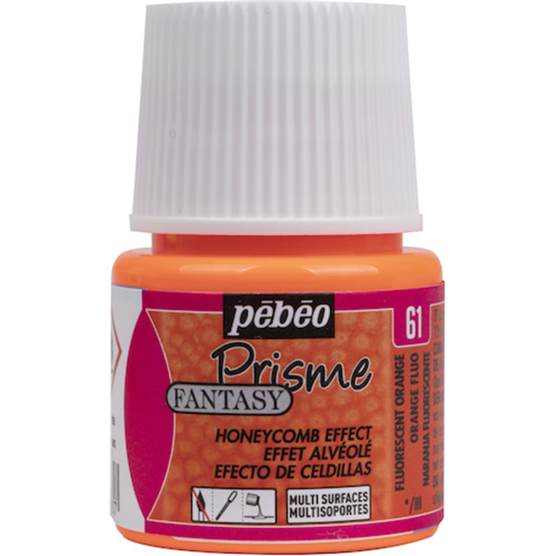Pebeo ファンタジープリズム45ml NO.61蛍光オレンジ 1本（ご注文単位1本）【直送品】
