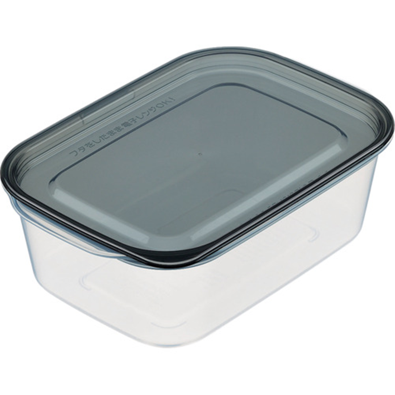 inomata 楽ちんパック 角型950mlクリアーブラック 1個（ご注文単位1個）【直送品】