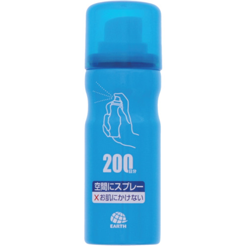 アース 殺虫剤 アースおすだけノーマット スプレータイプ 無香料 200日分 ハエ・蚊の駆除 1本（ご注文単位1本）【直送品】