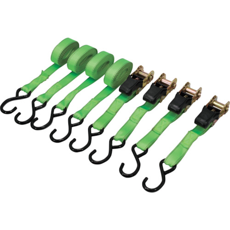 アストロプロダクツ AP ラチェットタイダウン 4m (4本入) RT433 1セット（ご注文単位1セット）【直送品】