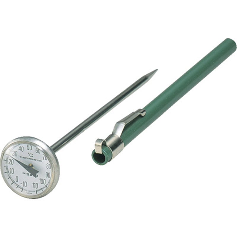 佐藤 ポケットバイメタル温度計 -10~110℃ (2060-11) 1個（ご注文単位1個）【直送品】