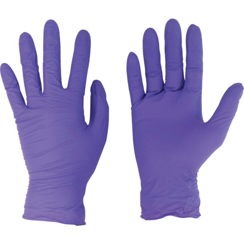 川西 ニトリルグローブスピネル粉無100枚入 Mサイズ 1箱（ご注文単位1箱）【直送品】