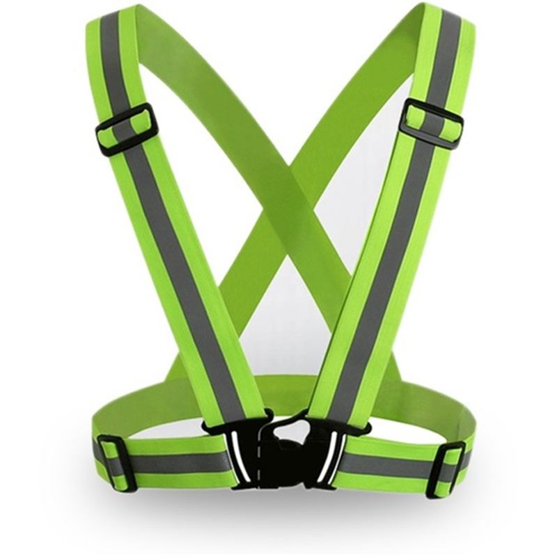 セーフラン 反射帯ベスト 蛍光グリーン 1着（ご注文単位1着）【直送品】