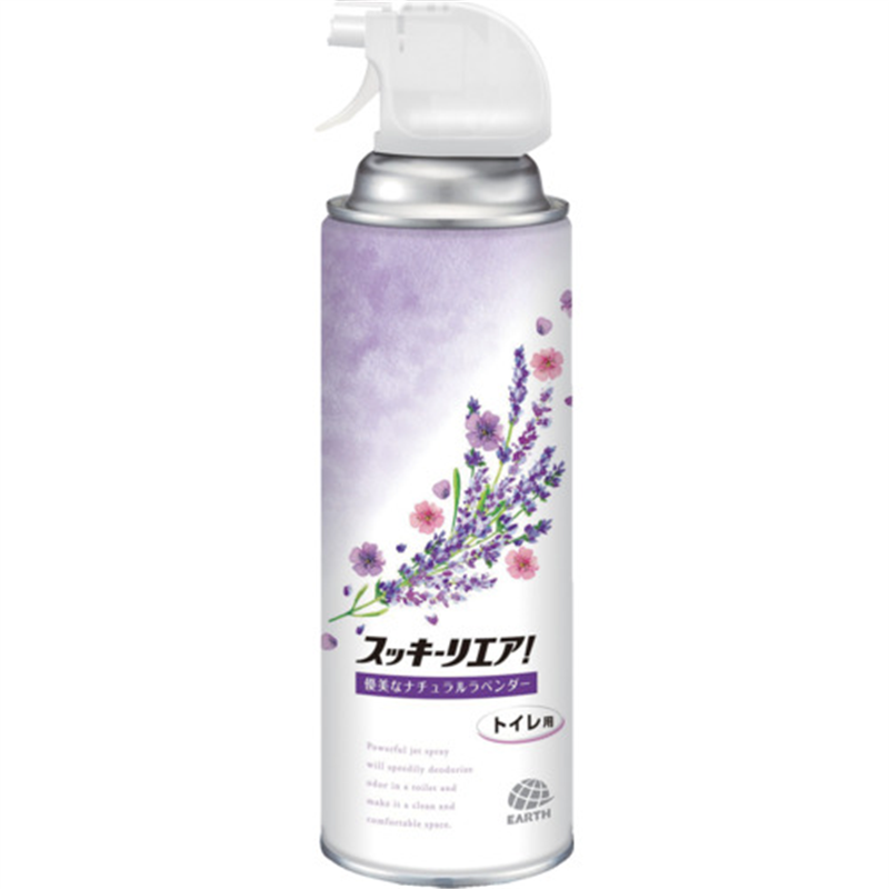 アース 消臭芳香スプレー スッキーリエア! トイレ用 優美なナチュラルラベンダー 1本（ご注文単位1本）【直送品】