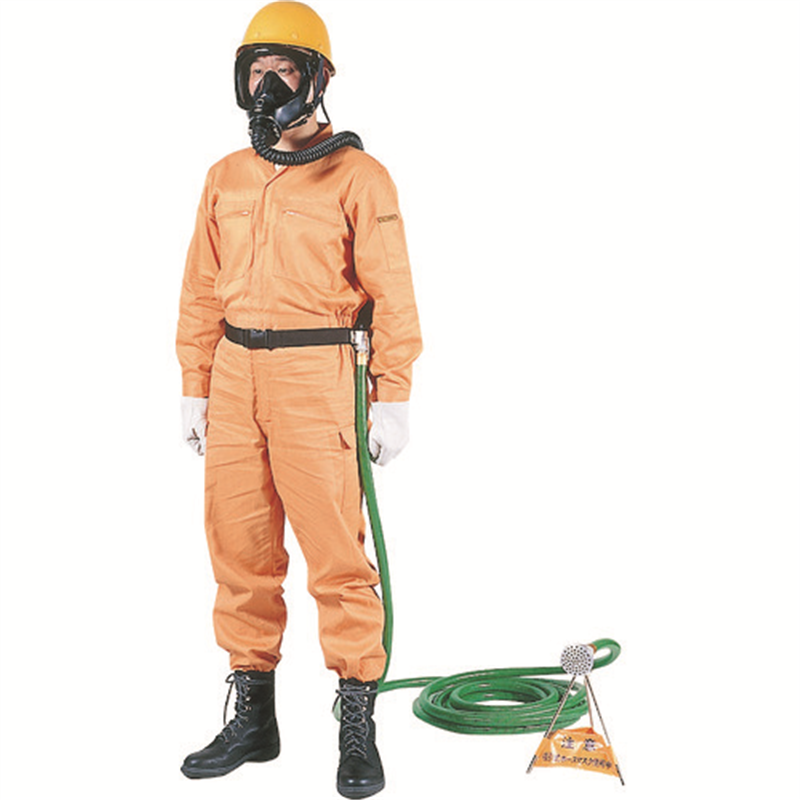 シゲマツ 送気マスク 肺力吸引形ホースマスク 225CS(04693) 1セット（ご注文単位1セット）【直送品】