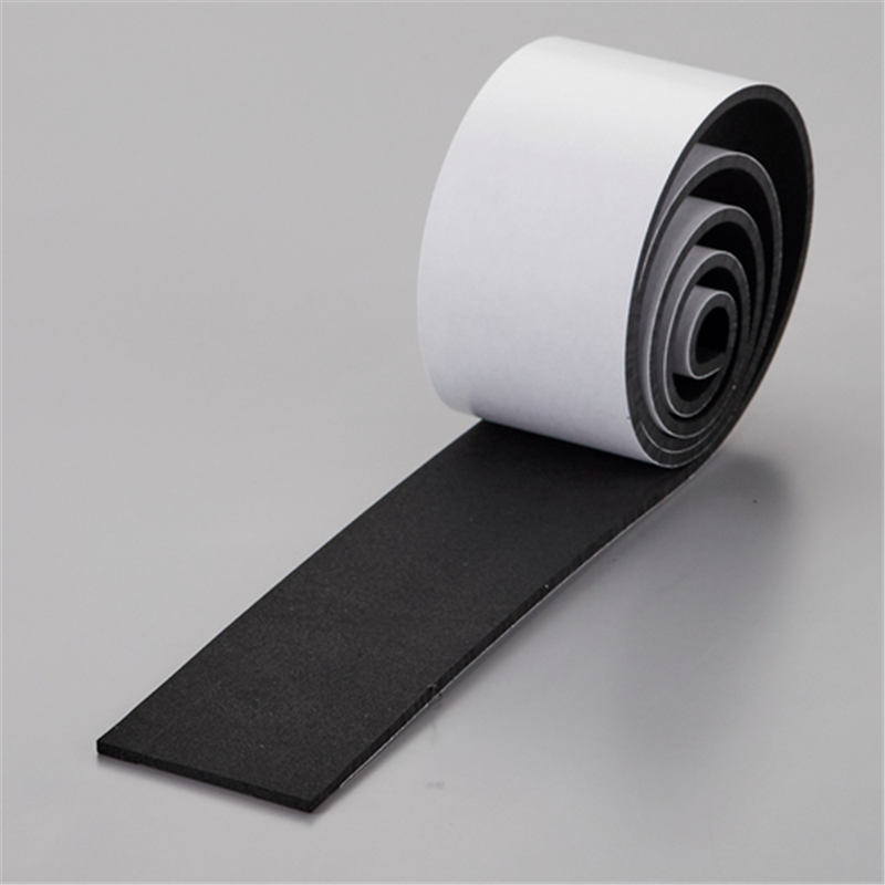 緑十字 スポンジゴム(粘着テープ付) 黒 50×1000×3mm 1巻（ご注文単位1巻）【直送品】