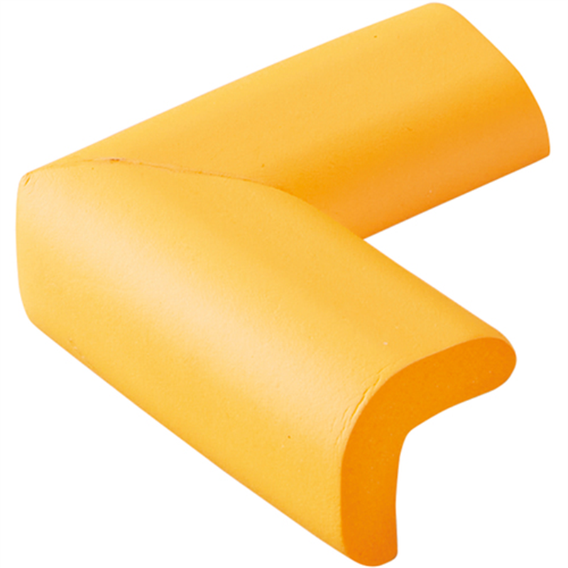 緑十字 コーナー用ガードクッション V型タイプ イエロー 70×70×34mm 裏テープ付 1個（ご注文単位1個）【直送品】