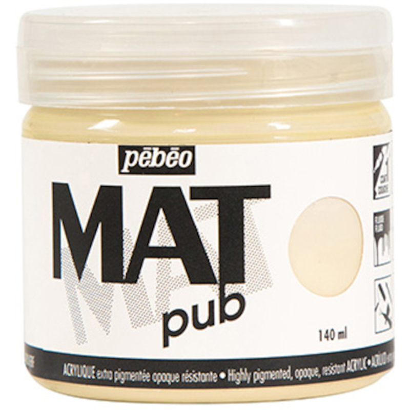Pebeo マットピュブ 140ml NO.01 アイボリーベージュ 1本（ご注文単位1本）【直送品】