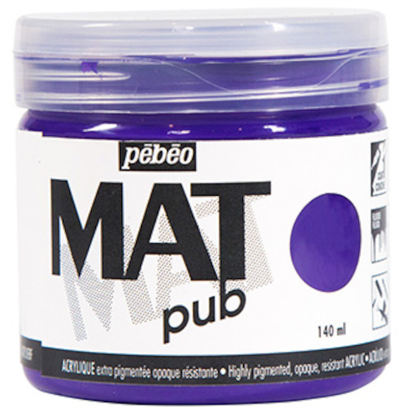 Pebeo マットピュブ 140ml NO.09 コバルトバイオレット 1本（ご注文単位1本）【直送品】
