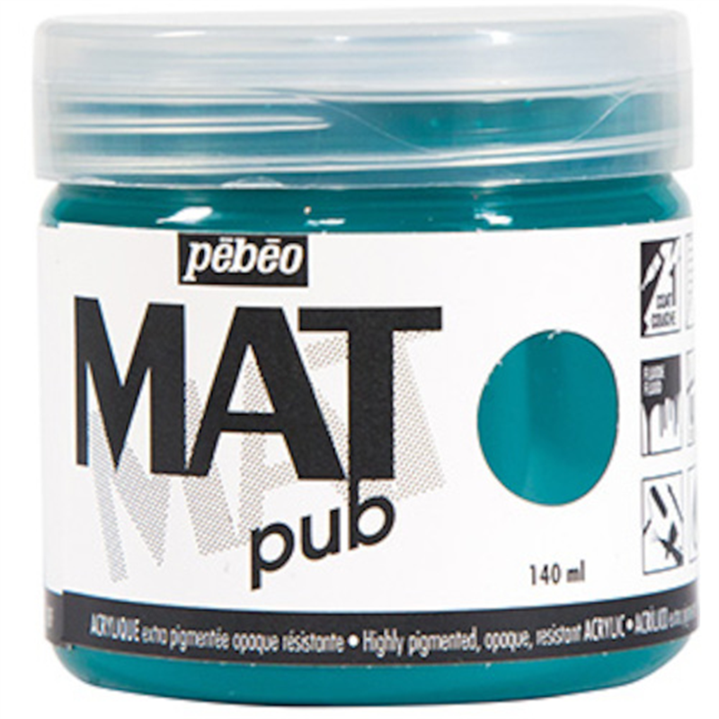 Pebeo マットピュブ 140ml NO.14 ダックグリーン 1本（ご注文単位1本）【直送品】