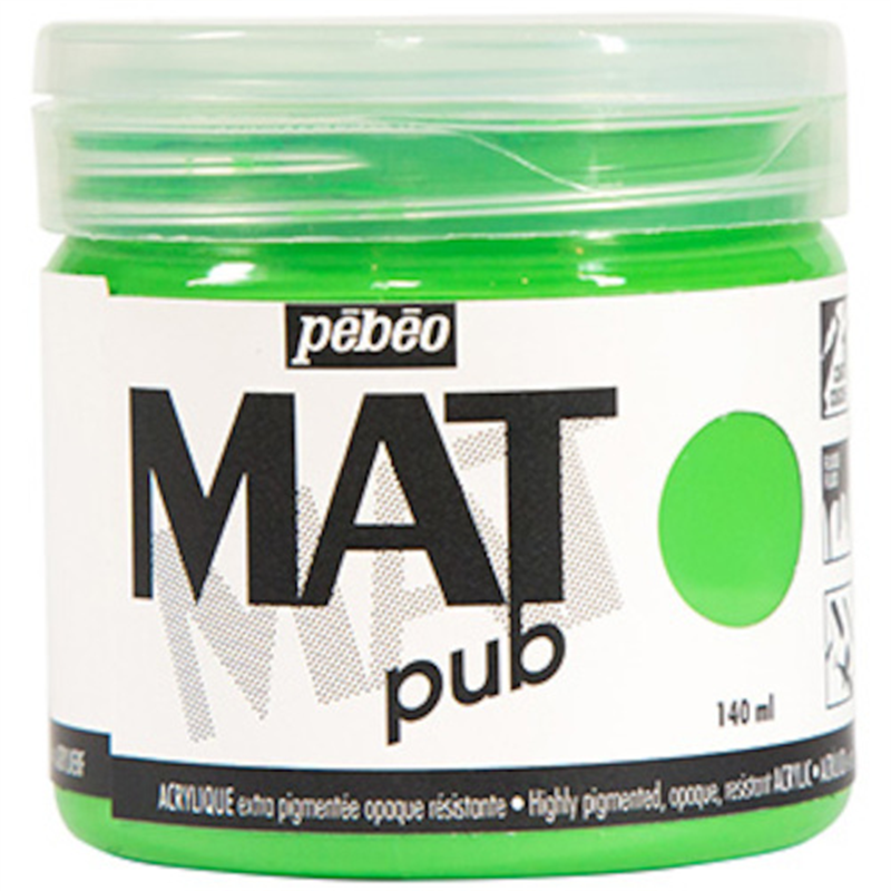Pebeo マットピュブ 140ml NO.15 ブライトグリーン 1本（ご注文単位1本）【直送品】