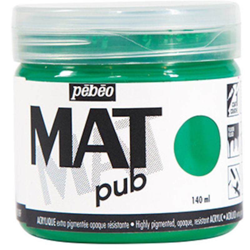 Pebeo マットピュブ 140ml NO.16 パーマネントグリーン 1本（ご注文単位1本）【直送品】