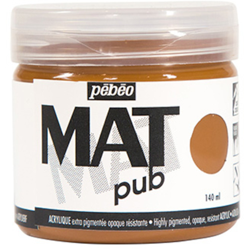 Pebeo マットピュブ 140ml NO.19 ローシェンナ 1本（ご注文単位1本）【直送品】