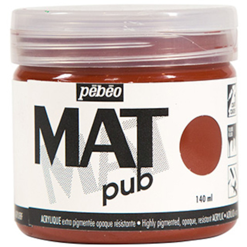 Pebeo マットピュブ 140ml NO.20 バーントシェンナ 1本（ご注文単位1本）【直送品】