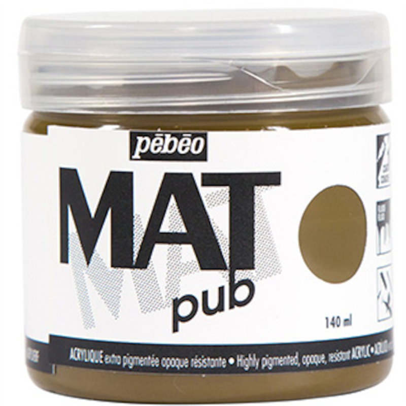 Pebeo マットピュブ 140ml NO.21 ローアンバー 1本（ご注文単位1本）【直送品】