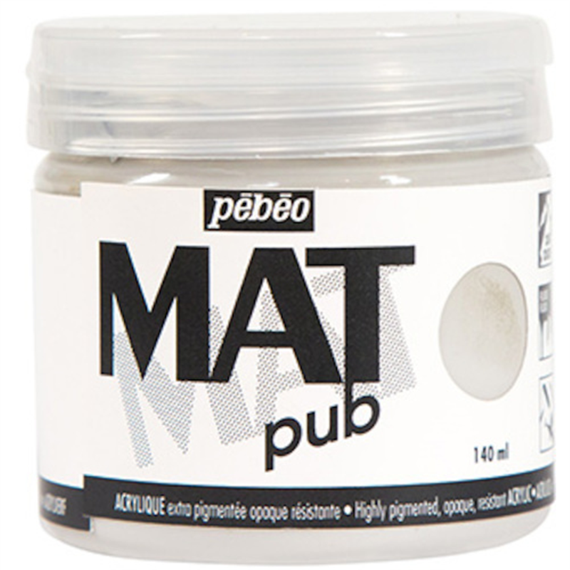 Pebeo マットピュブ 140ml NO.23 ウォームグレイ 1本（ご注文単位1本）【直送品】