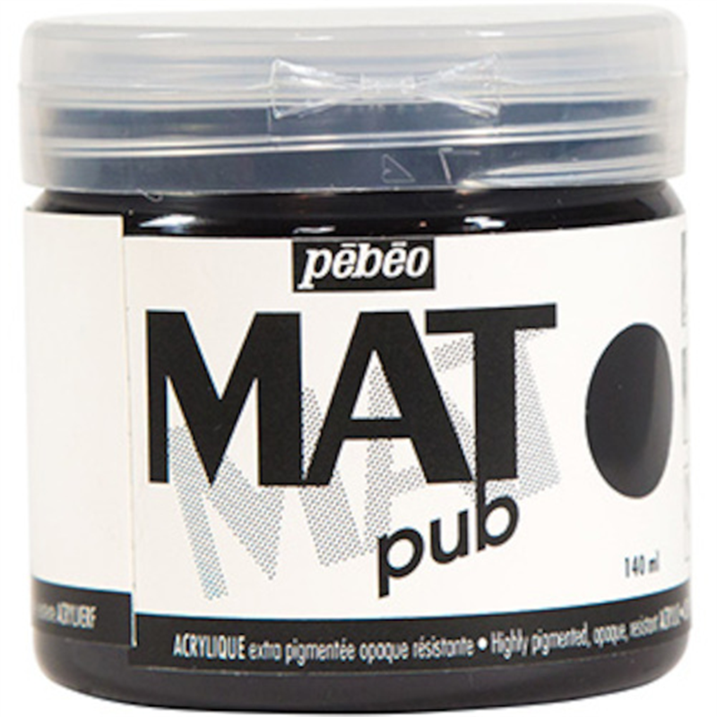 Pebeo マットピュブ 140ml NO.24 アイボリーブラック 1本（ご注文単位1本）【直送品】
