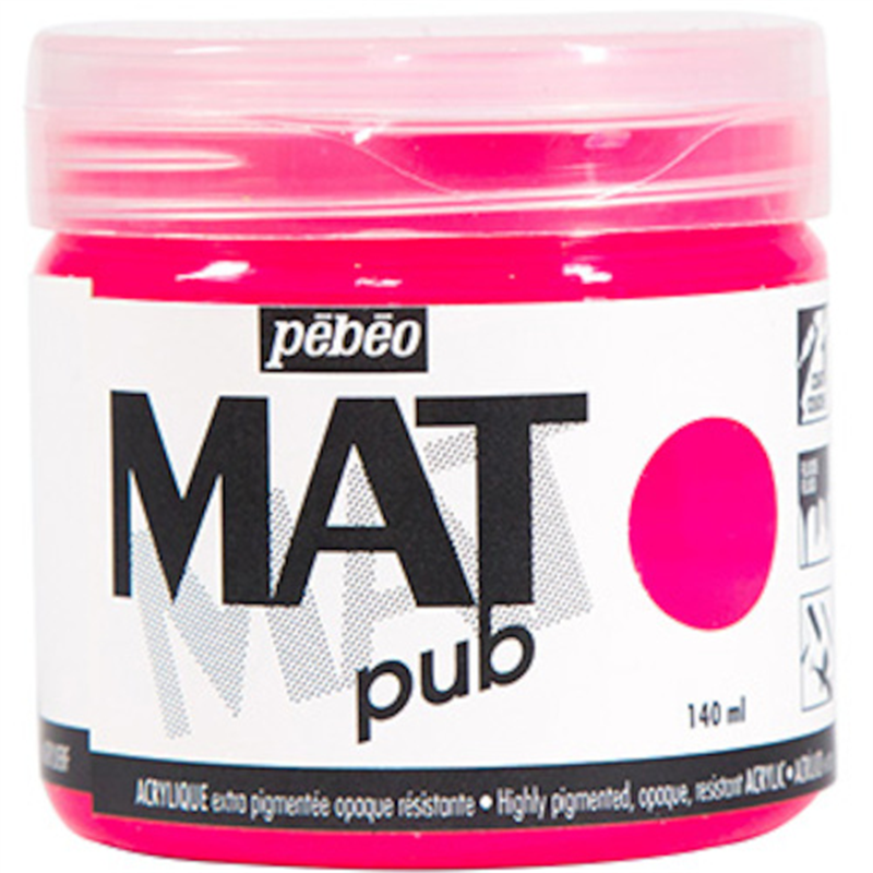 Pebeo マットピュブ 140ml NO.28 フルレセントピンク 1本（ご注文単位1本）【直送品】