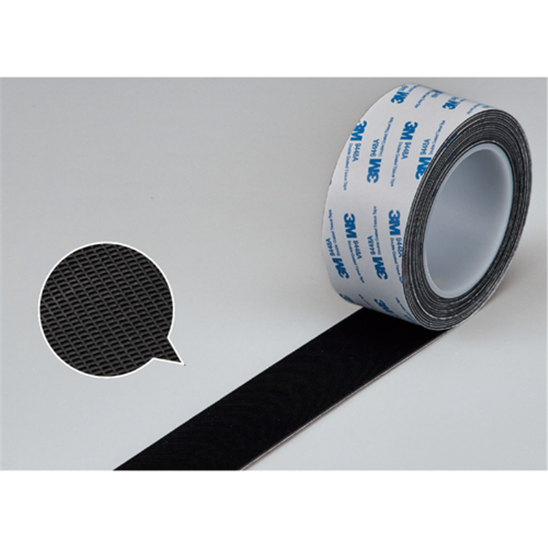 緑十字 滑り止めラインテープ 黒 50mm幅×5m シリコーンゴム SVS-55BK 1巻（ご注文単位1巻）【直送品】