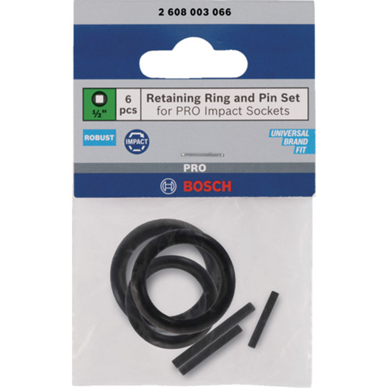 ボッシュ インパクトレンチ用ソケット ピン&リングセット1/2インチ 1セット（ご注文単位1セット）【直送品】
