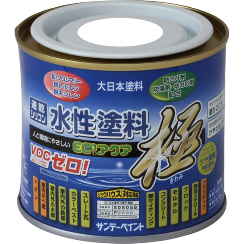 サンデーペイント 水性ECOアクア 白 200M 1個（ご注文単位1個）【直送品】