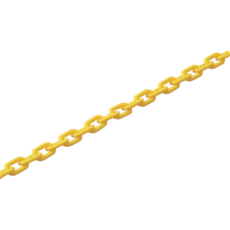 緑十字 プラスチックチェーン 黄 PT-1050Y 長さ50m 線径10mmΦ ポリプロピレン 1巻（ご注文単位1巻）【直送品】