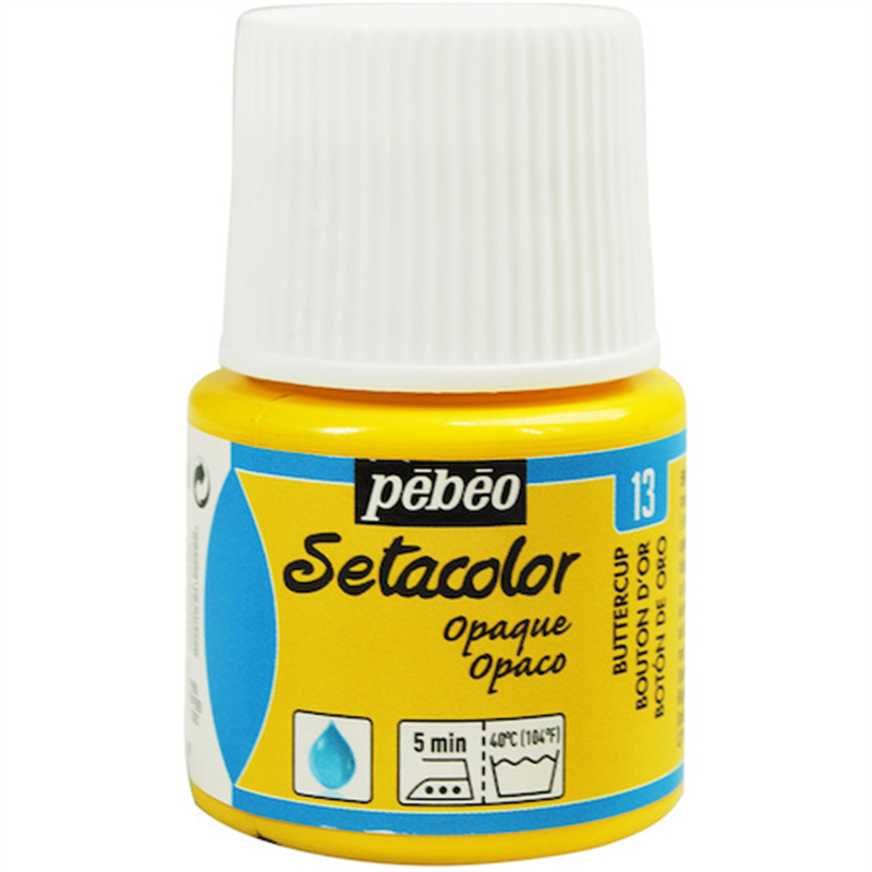 Pebeo 布用水性アクリル絵具セタカラー不透明色 45ml バターカップ 1本（ご注文単位1本）【直送品】