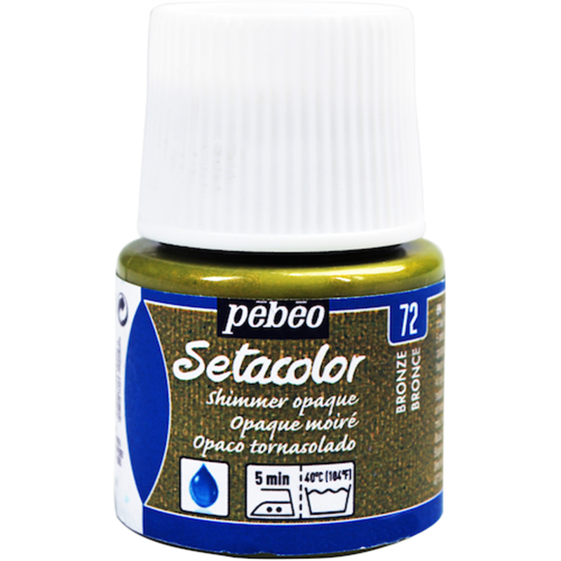 Pebeo 布用水性アクリル絵具セタカラーシマー 45ml ブロンズ 1本（ご注文単位1本）【直送品】