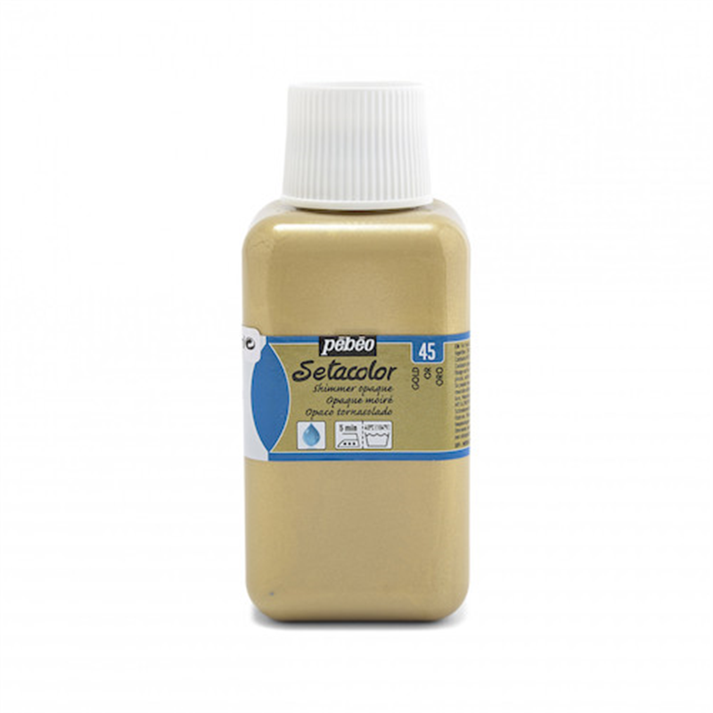Pebeo 布用水性アクリル絵具セタカラー不透明 250ml ゴールド 1本（ご注文単位1本）【直送品】