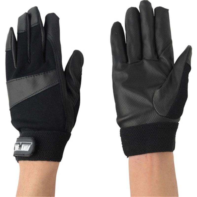 川西 PUファントム ブラック 1P Lサイズ 1双（ご注文単位1双）【直送品】