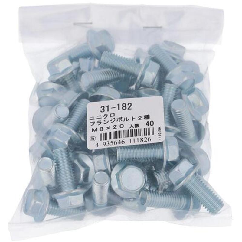 OHSATO ユニクロ フランジボルト(2種)M8X20(40) 1個（ご注文単位1個）【直送品】