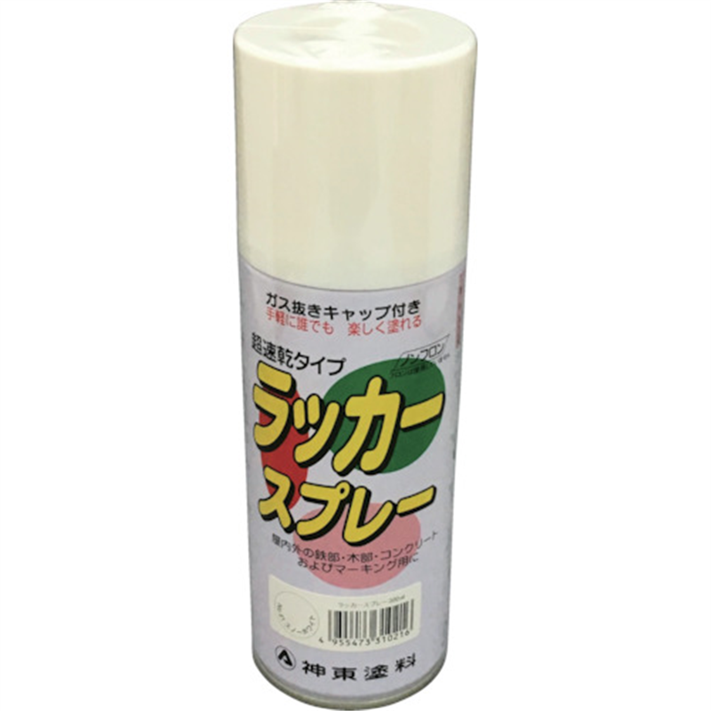 シントー ラッカースプレー スノーホワイト 300ML 1本（ご注文単位1本）【直送品】