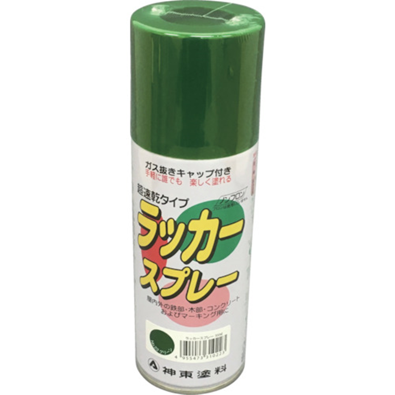 シントー ラッカースプレー グリーン 300ML 1本（ご注文単位1本）【直送品】