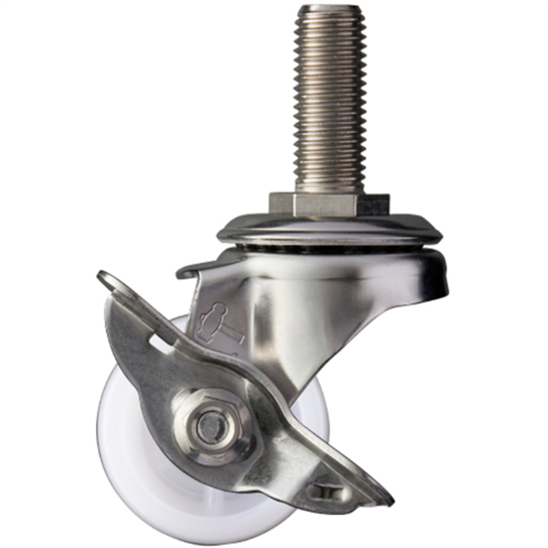 ハンマー SAシリーズオールステンレス 旋回式ナイロン車輪 50mm ストッパー付 1個（ご注文単位1個）【直送品】