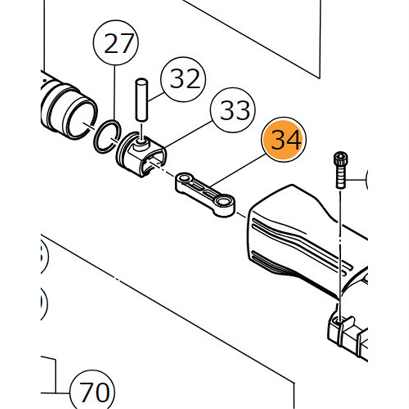 HiKOKI コンロツド 1個（ご注文単位1個）【直送品】