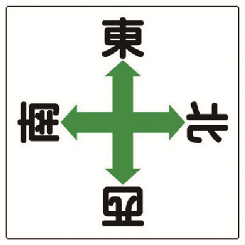 ユニット 東西南北標識 1枚（ご注文単位1枚）【直送品】