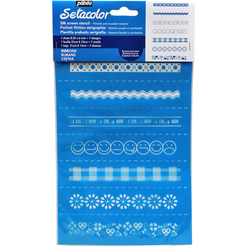 Pebeo シルクスクリーンステンシル型 A5 リボン 1本（ご注文単位1本）【直送品】