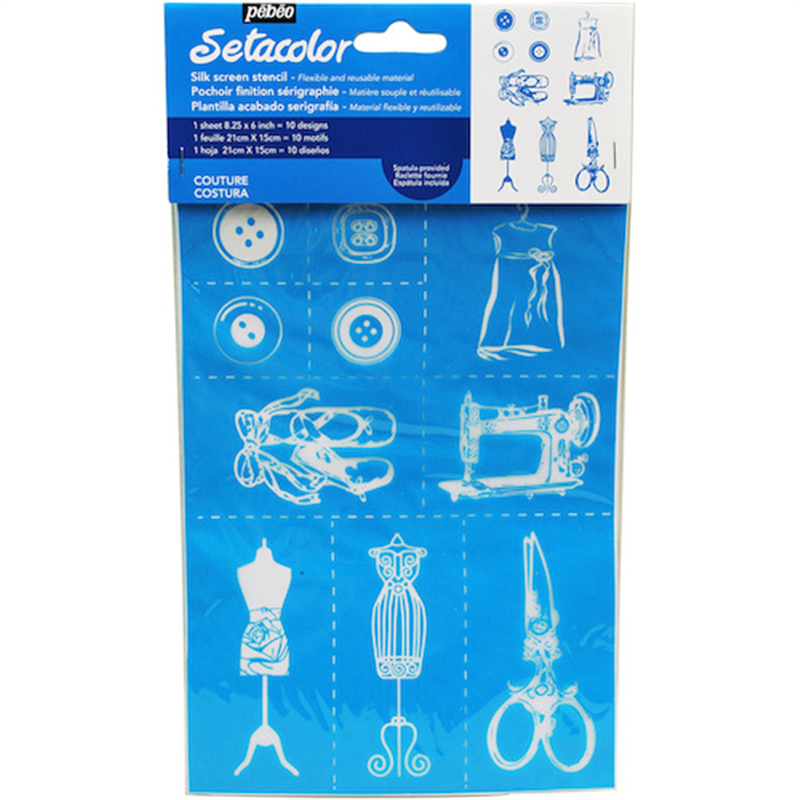 Pebeo シルクスクリーンステンシル型 A5 オートクチュール 1本（ご注文単位1本）【直送品】