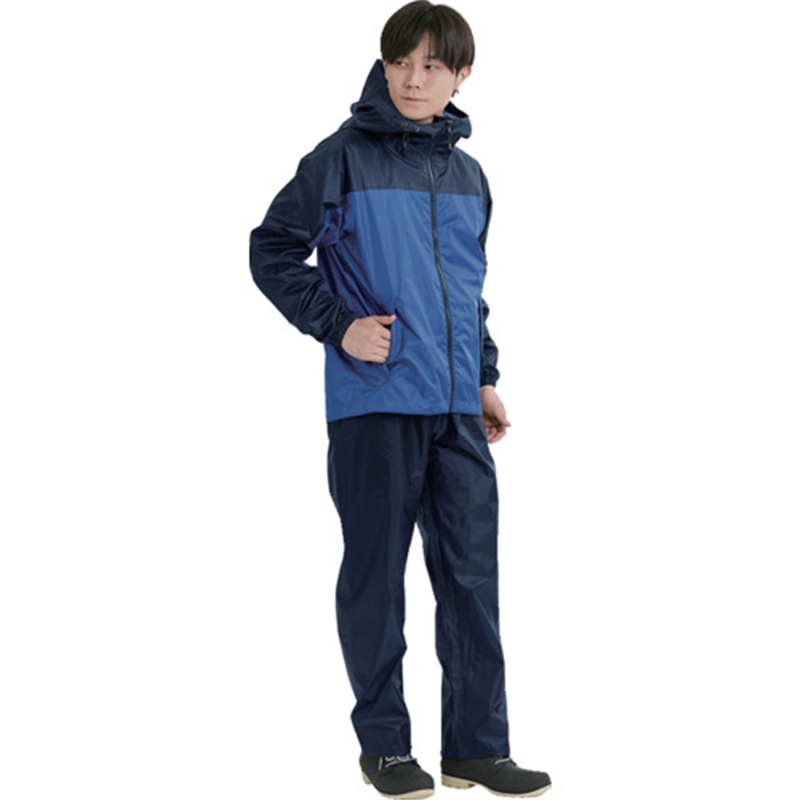 カジメイク 3430 ライトシールドレインスーツ ブルー 3L 1着（ご注文単位1着）【直送品】