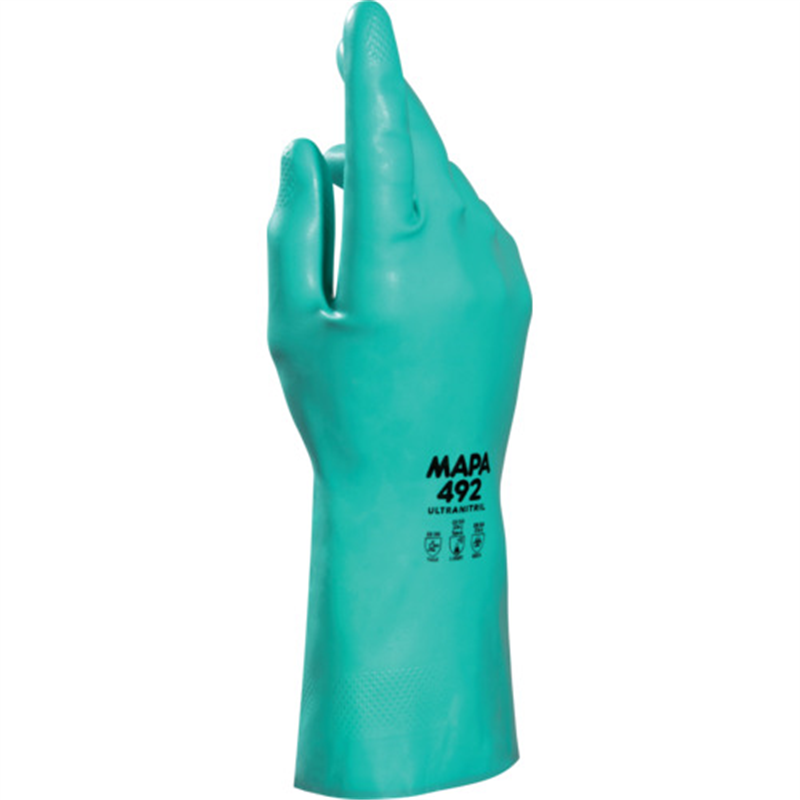 MAPA 耐油・耐薬品ニトリル手袋 ULTRANITRIL492 XLサイズ 1双（ご注文単位1双）【直送品】