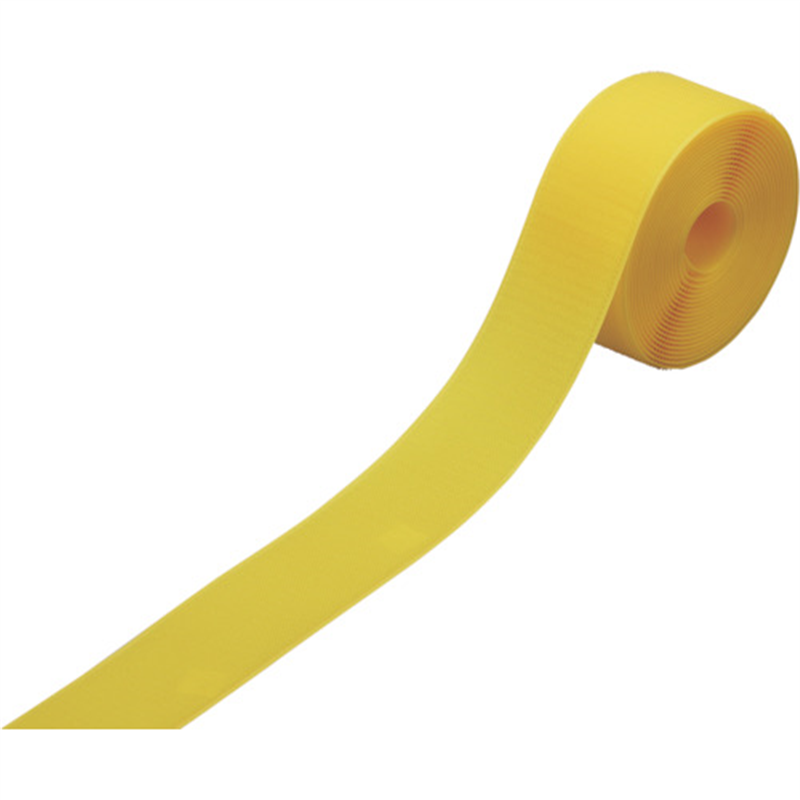緑十字 フックラインテープ(面ファスナータイプ) FL-505Y 50mm幅×5M 黄 1巻（ご注文単位1巻）【直送品】