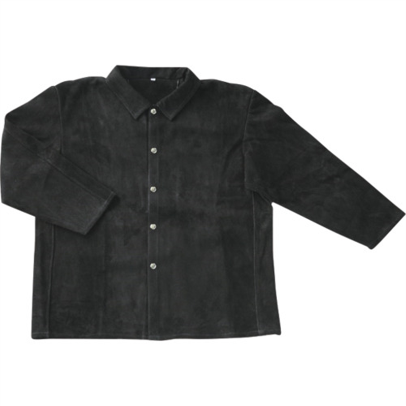 柏田 牛床革ジャンパー 黒 3L 1着（ご注文単位1着）【直送品】