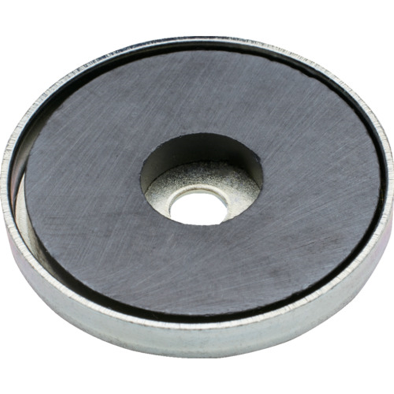 MAGEVER フェライト磁石 キャップマグネット 丸型 52R(穴付き) 1個（ご注文単位1個）【直送品】