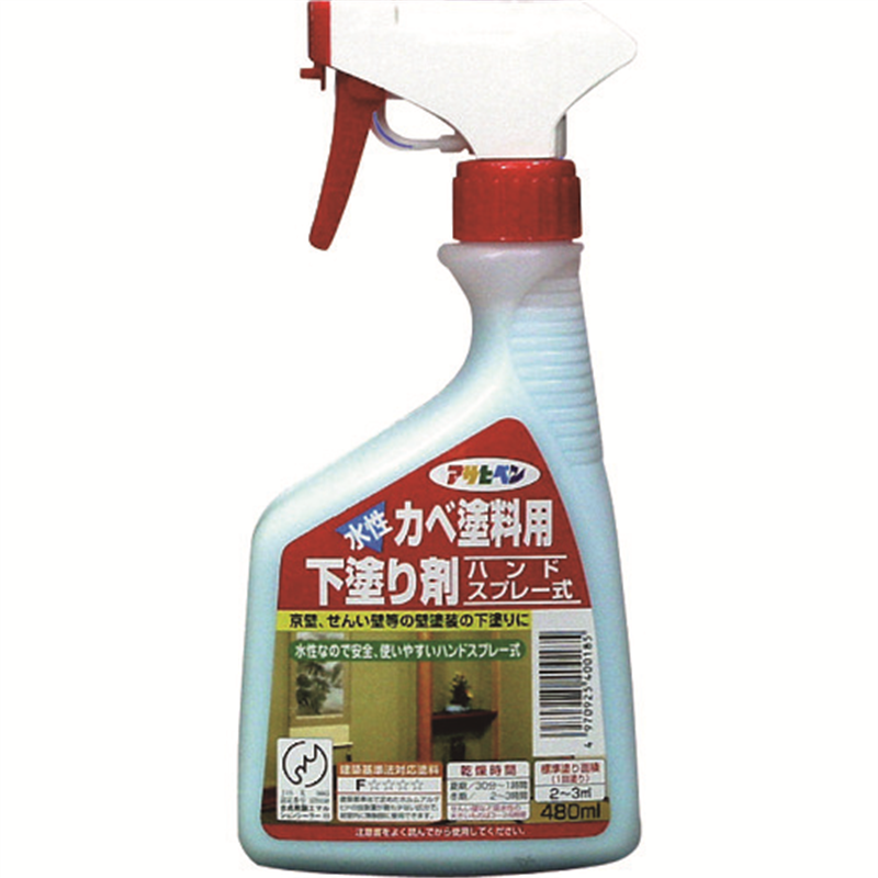 アサヒペン カベ塗料用下塗り剤480ML ライトブルー 1個（ご注文単位1個）【直送品】